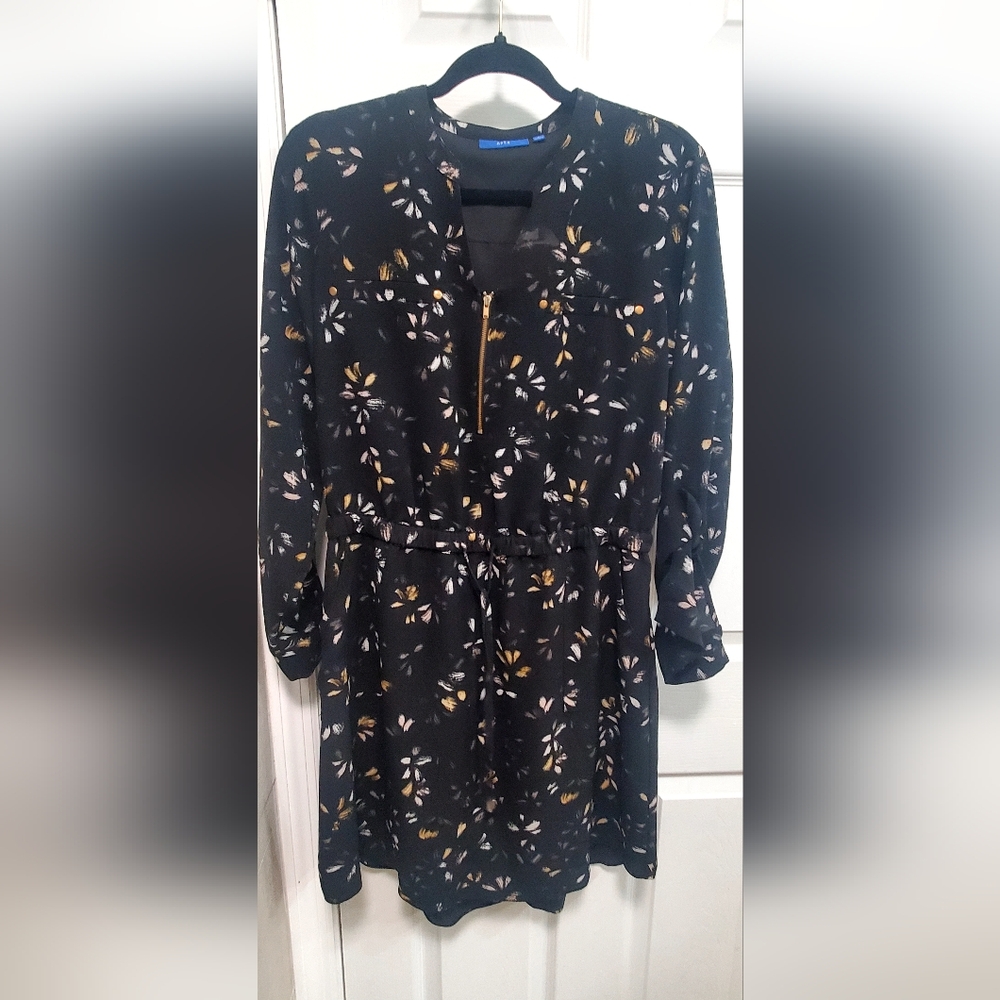 Floral Black Dress